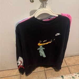 Nike Black Sweatshirt with Graphic Design